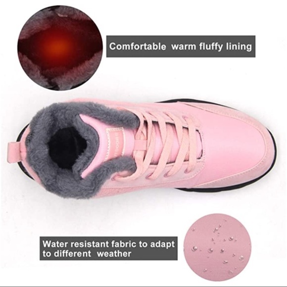 NWOB Women's Pink Snow Boots - Picture 4 of 5